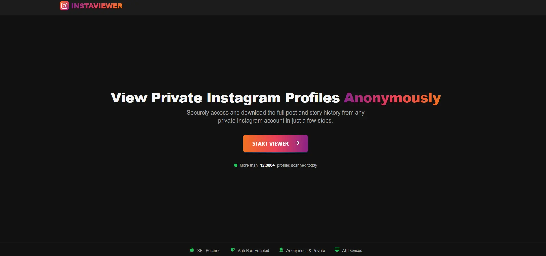 A screenshot demonstrating the deleted message recovery feature within the GhostViewer anonymous Instagram viewer.